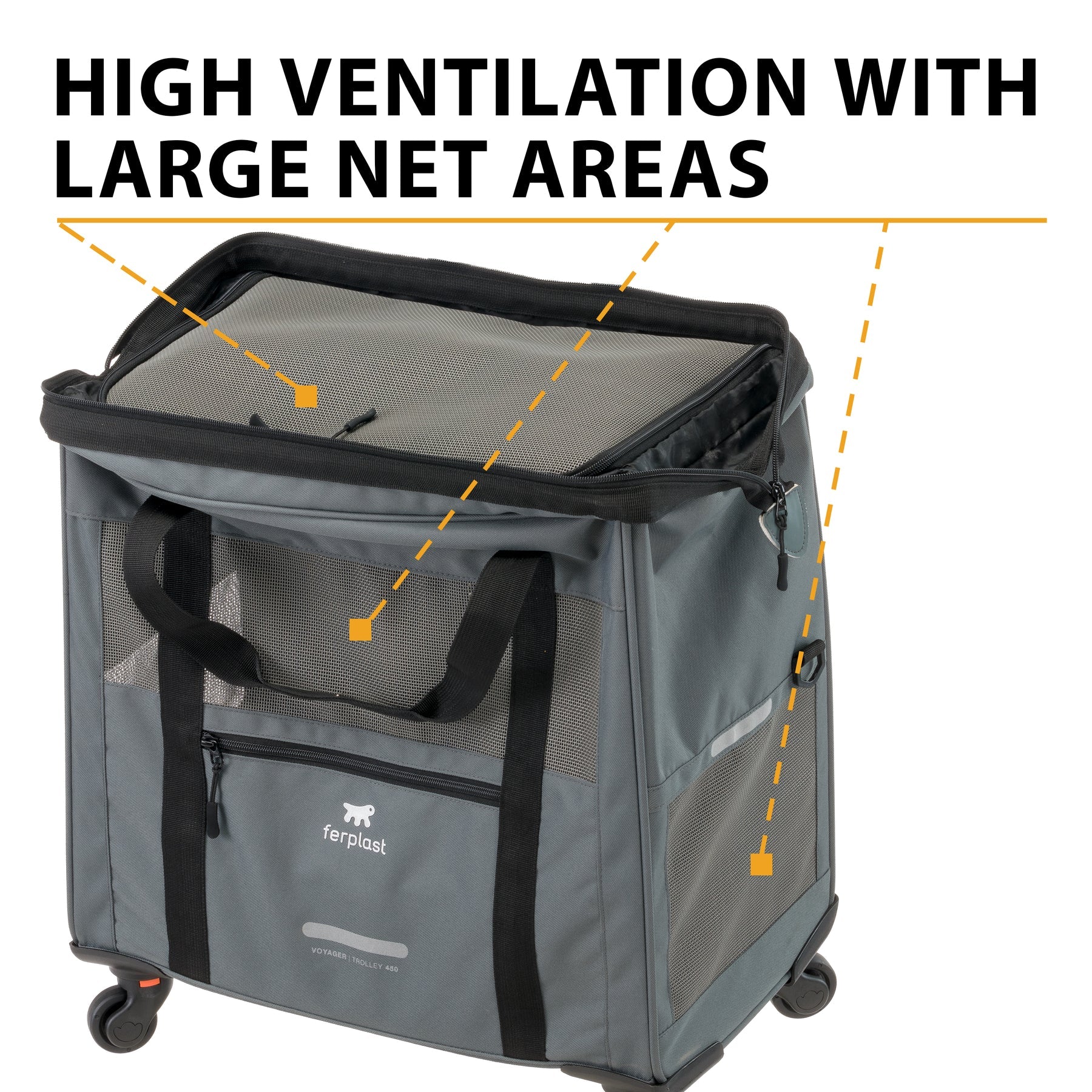 Ferplast Voyager Trolley kantolaukku / kevythäkki — 3